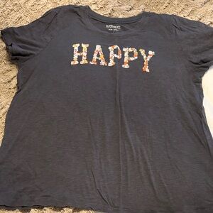 Torrid Embroidered Happy Graphic Women's Top